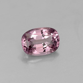 Espinela rosa natural de 0,68 ct, corte cojín, VVS-VS