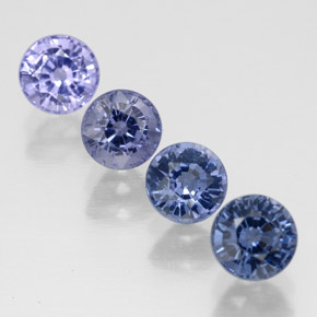 Gemas de espinela multicolor natural de  ct, corte redondo, VVS-VS
