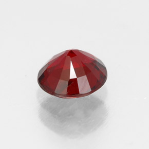 Espinela rojo natural de 0,68 ct, corte redondo, VS
