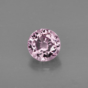 Espinela rosa natural de 0,86 ct, corte redondo, VVS-VS