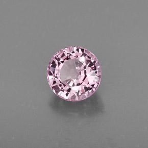 Espinela rosa natural de 0,86 ct, corte redondo, VVS-VS