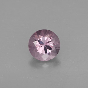 Espinela violeta natural de 0,73 ct, corte redondo, VS