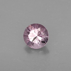Espinela violeta natural de 0,73 ct, corte redondo, VS