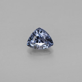 Espinela azul natural de 0,46 ct, trillón, VVS-VS