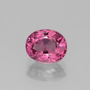 Espinela rosa natural de 1,12 ct, corte óvalo, VVS-VS