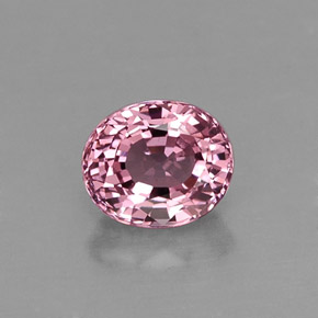 Espinela rosa natural de 0,77 ct, corte óvalo, VS