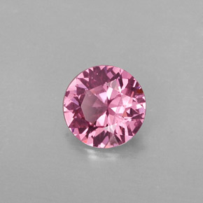 Espinela rosa natural de 0,62 ct, corte redondo, SI