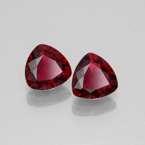 Gemas de espinela rojo natural de  ct, trillón, VVS-VS