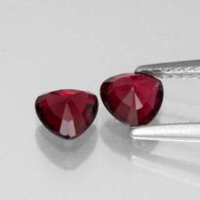 Gemas de espinela rojo natural de  ct, trillón, VVS-VS