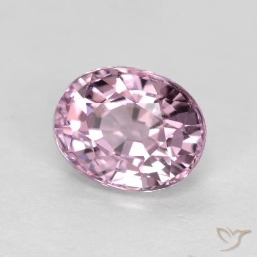 Espinela Púrpura rosáceo muy claro natural de 0.82 ct, Ovalada, VS