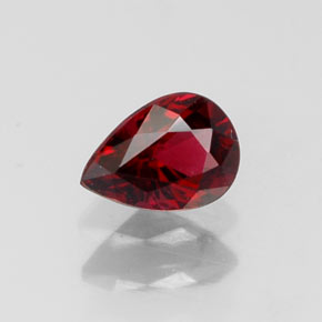 Espinela rojo natural de 0,36 ct, en forma de pera, VS-SI