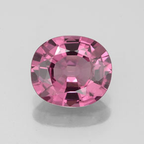 Espinela rosa natural de 1,51 ct, corte cojín, VS