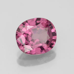 Espinela rosa natural de 1,51 ct, corte cojín, VS
