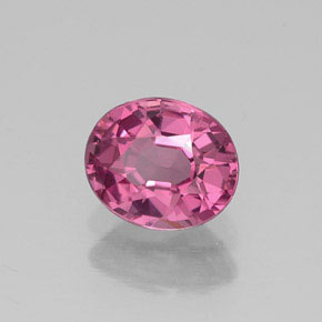Espinela rosa natural de 0,86 ct, corte óvalo, VS