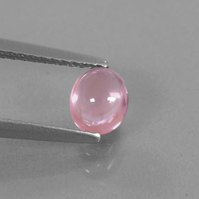 Espinela rosa natural de 0,64 ct, corte óvalo, transparente