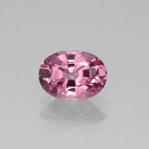 Espinela rosa natural de 0,81 ct, corte óvalo, VVS