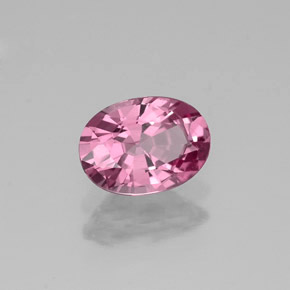 Espinela rosa natural de 0,81 ct, corte óvalo, VVS