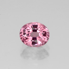 Espinela rosa natural de 0,91 ct, corte óvalo, VVS