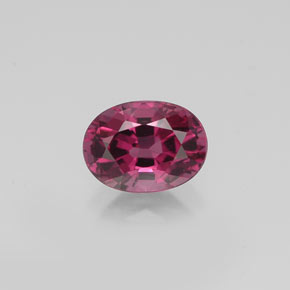 Espinela rosa natural de 0,87 ct, corte óvalo, VVS