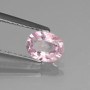 Espinela rosa natural de 0,73 ct, corte óvalo, VVS-VS