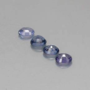 Gemas de espinela azul natural de  ct, corte óvalo, VVS