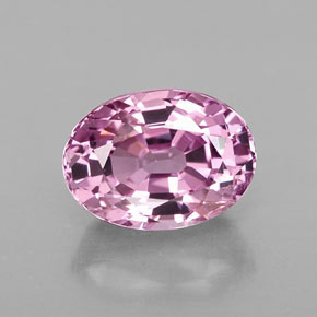 Espinela rosa natural de 1,70 ct, corte óvalo, VS