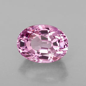 Espinela rosa natural de 1,70 ct, corte óvalo, VS