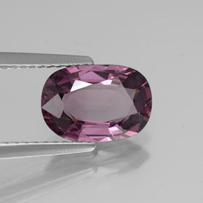 Espinela violeta natural de 2,01 ct, corte cojín, VVS-VS