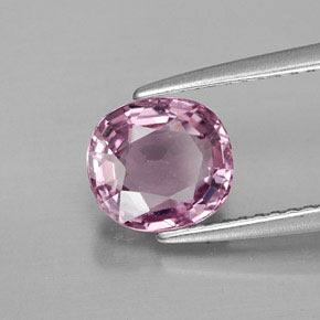 Espinela rosa natural de 1,78 ct, corte cojín, VS