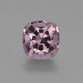 Espinela púrpura natural de 1,67 ct, corte cojín, VS