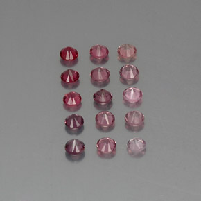 Gemas de espinela multicolor natural de  ct, corte redondo, VVS-VS