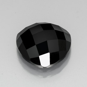 Espinela negro natural de 10,65 ct, trillón, opaco
