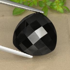 Espinela negro natural de 11,01 ct, trillón, opaco