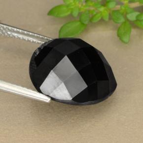 Espinela negro natural de 11,01 ct, trillón, opaco