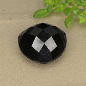 Espinela negro natural de 10,90 ct, trillón, opaco