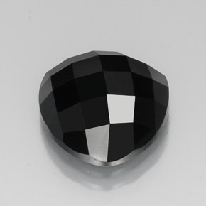Espinela negro natural de 12,04 ct, trillón, opaco