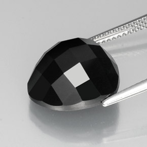 Espinela negro natural de 12,04 ct, trillón, opaco