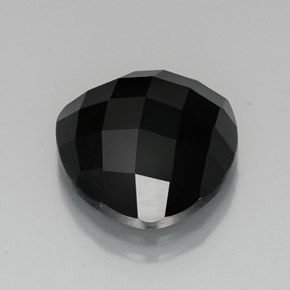 Espinela negro natural de 11,79 ct, trillón, opaco