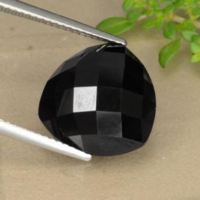 Espinela negro natural de 11,03 ct, trillón, opaco