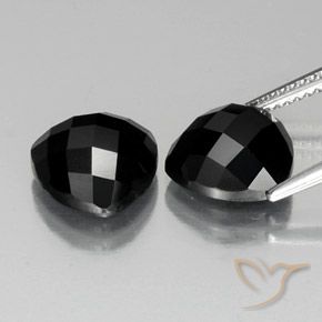 Gemas de Espinela Negro natural de 8.96 ct, Trillón, Opaco