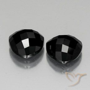 Gemas de Espinela Negro natural de 8.92 ct, Trillón, Opaco
