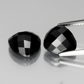 Gemas de Espinela Negro natural de 7.94 ct, Trillón, Opaco