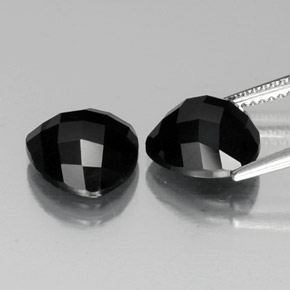 Gemas de Espinela Negro natural de 7.94 ct, Trillón, Opaco