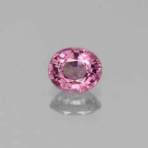Espinela rosa natural de 0,56 ct, corte óvalo, VVS-VS