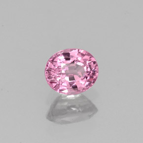 Espinela rosa natural de 0,52 ct, corte óvalo, VVS-VS