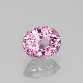Espinela rosa natural de 0,98 ct, corte óvalo, VS-SI