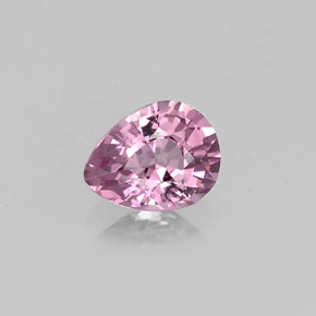 Espinela rosa natural de 0,56 ct, en forma de pera, VS