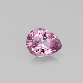 Espinela rosa natural de 0,56 ct, en forma de pera, VS
