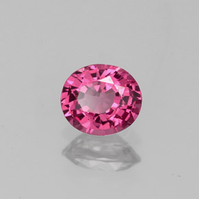 Espinela rosa natural de 0,56 ct, corte óvalo, VVS-VS
