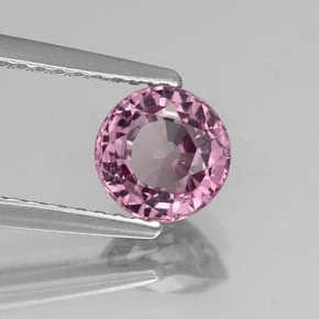 Espinela violeta natural de 1,10 ct, corte redondo, VS